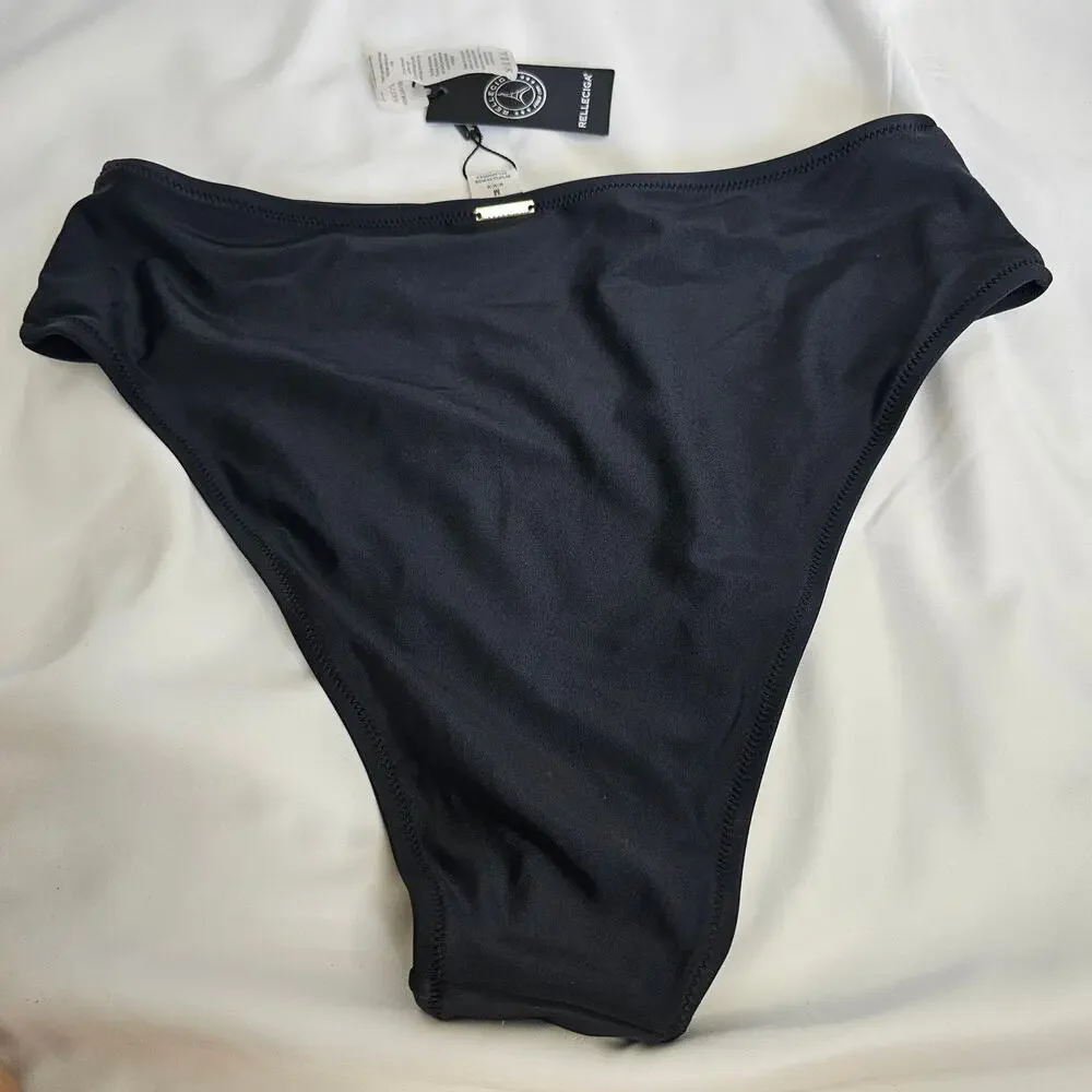 NWT‎ M Black Relleciga Italian Design Swim Bottoms